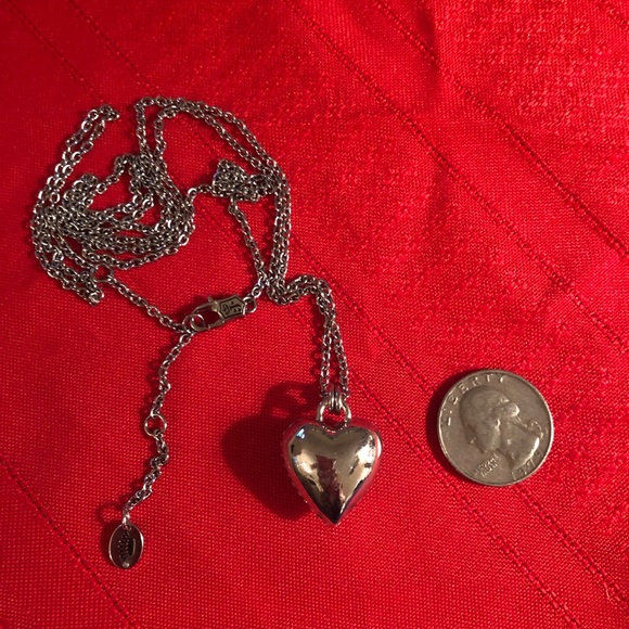 Vintage Juicy Couture Puffy Heart Necklace - Picture 9 of 11